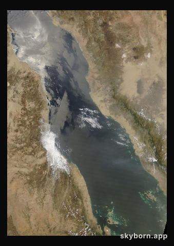 The Earth on 25 April 2024 · Red Sea