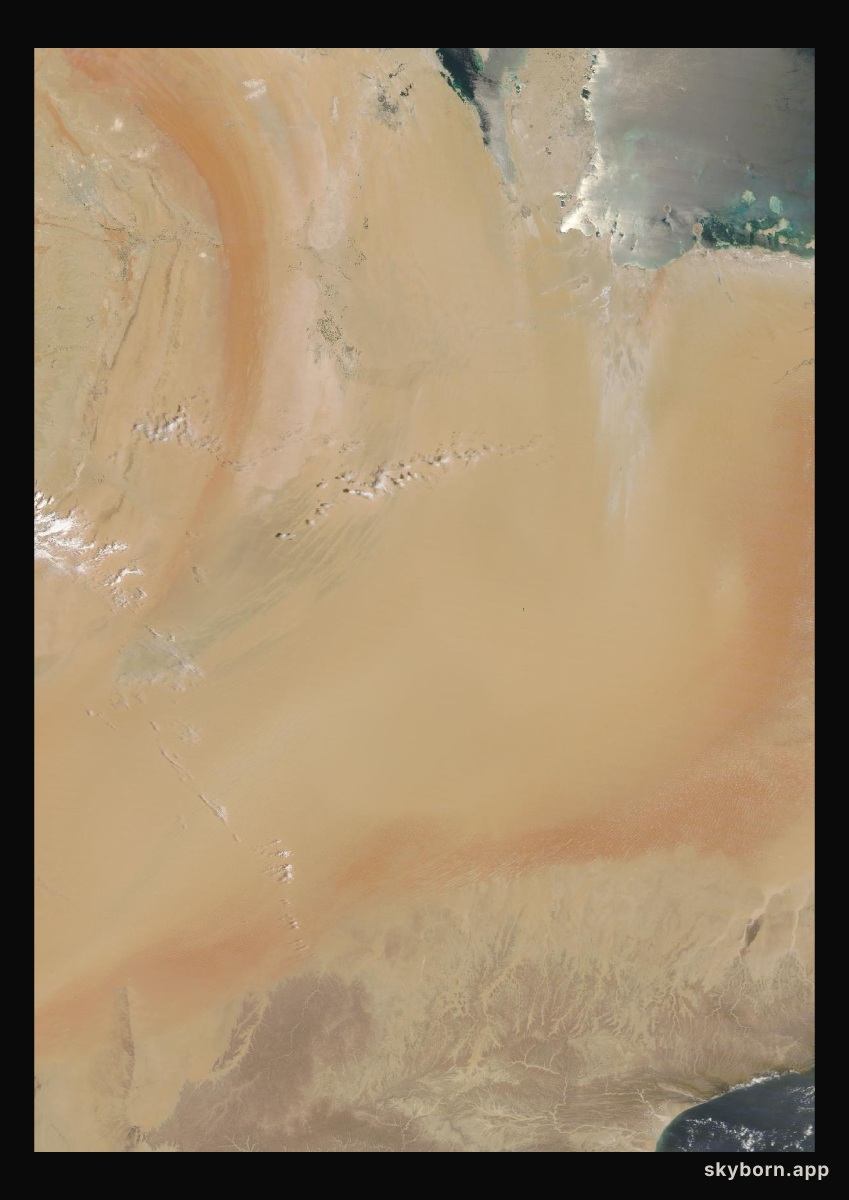 The Earth on 26 April 2024 · Empty Quarter, Arabia