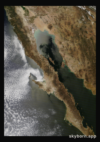 The Earth on 28 April 2024 · Baja California