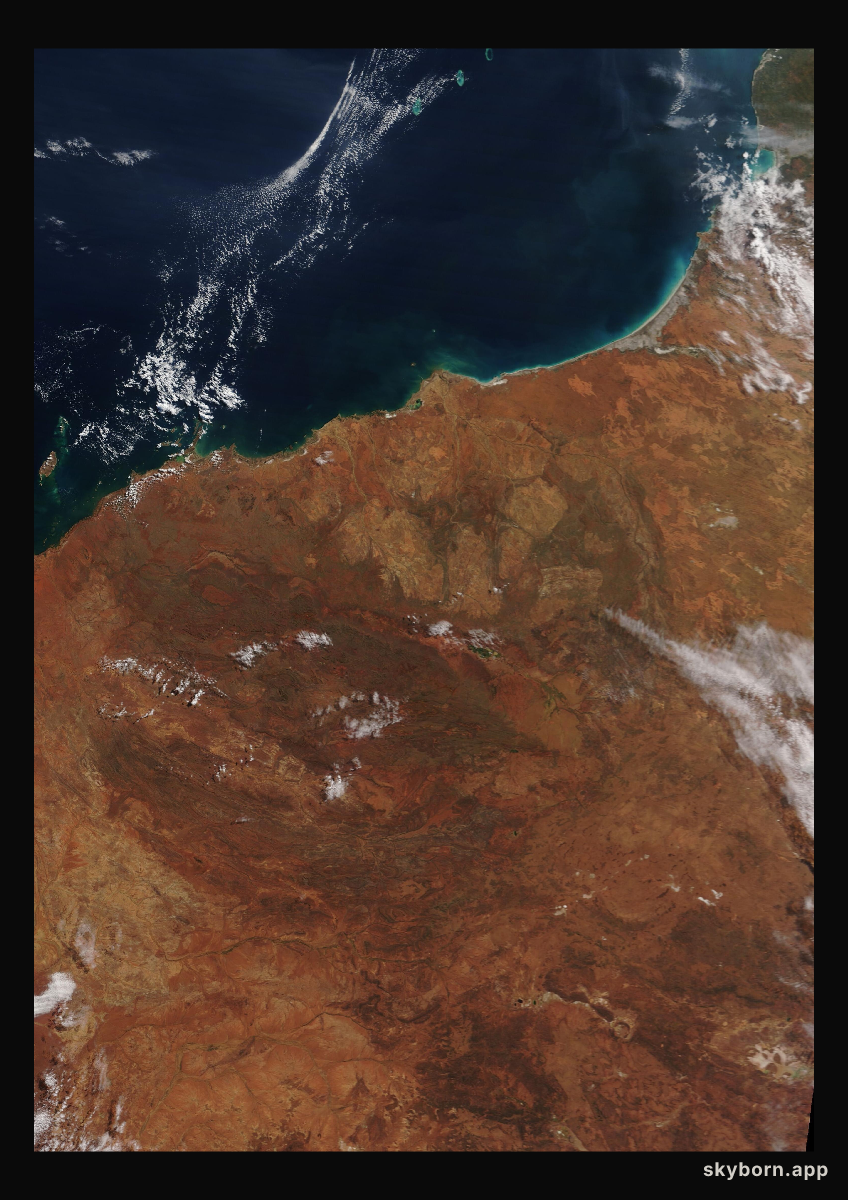 The Earth on 13 May 2024 · Pilbara, Western Australia