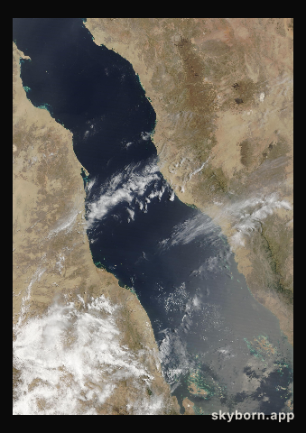The Earth on 21 May 2024 · Red Sea