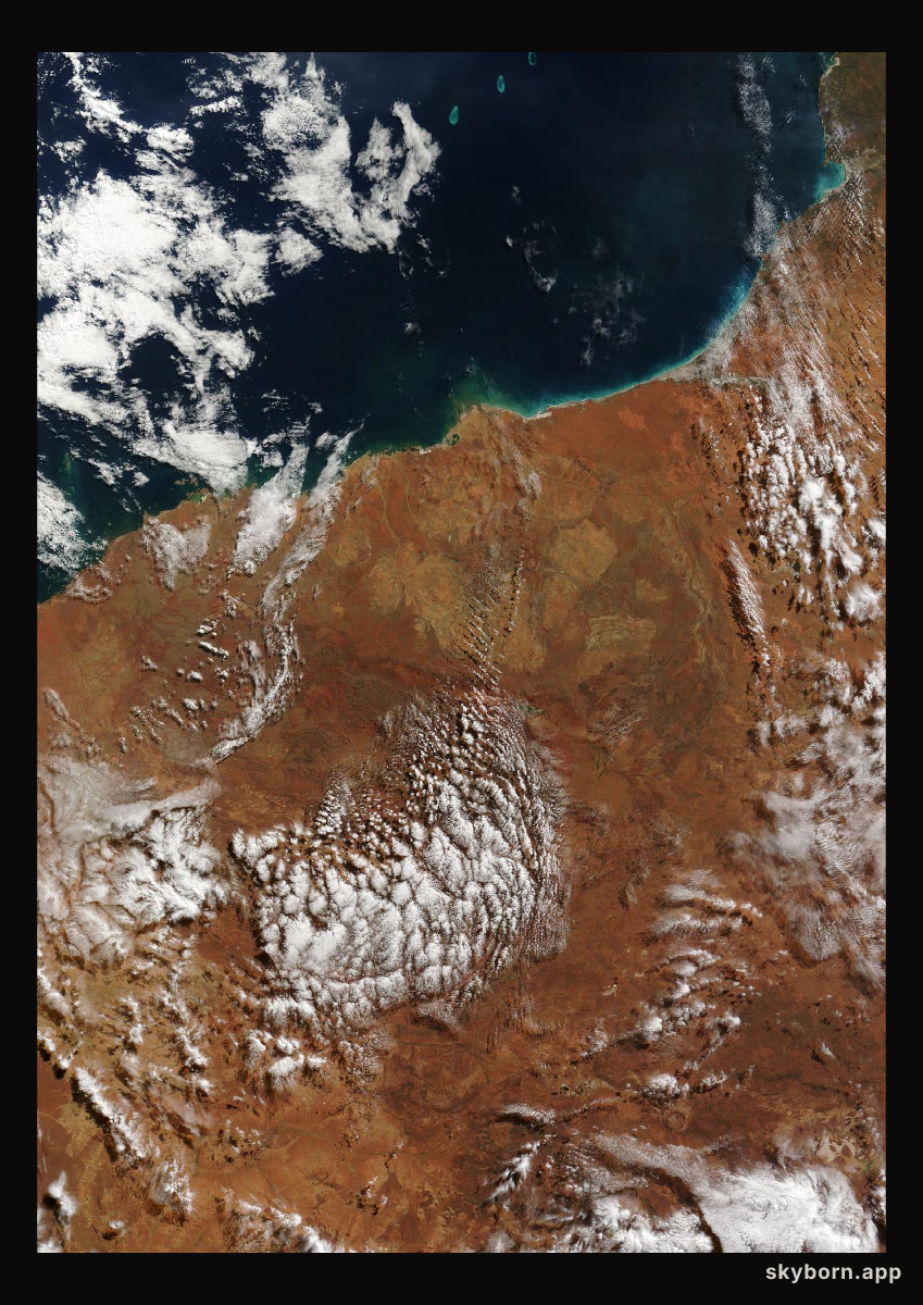 The Earth on 22 May 2024 · Pilbara, Western Australia
