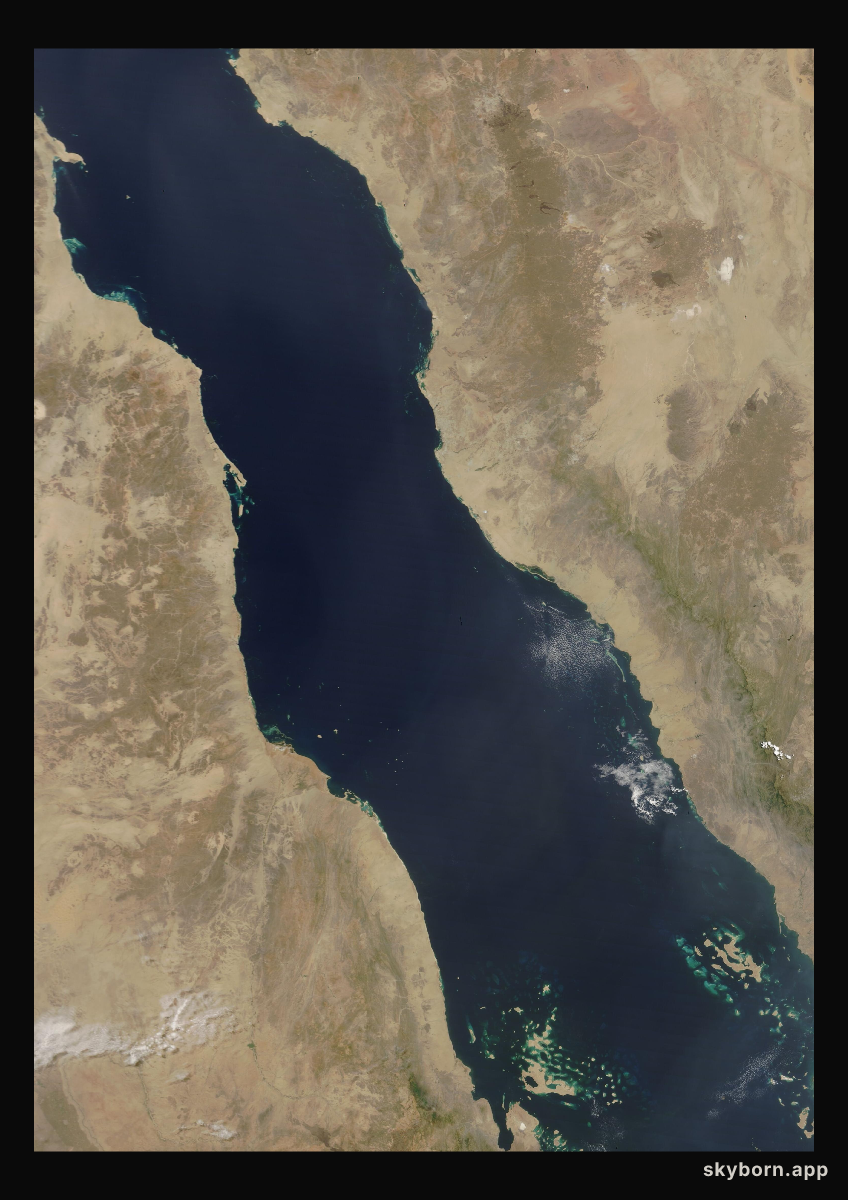 The Earth on 23 May 2024 · Red Sea