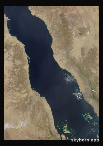 The Earth on 23 May 2024 · Red Sea