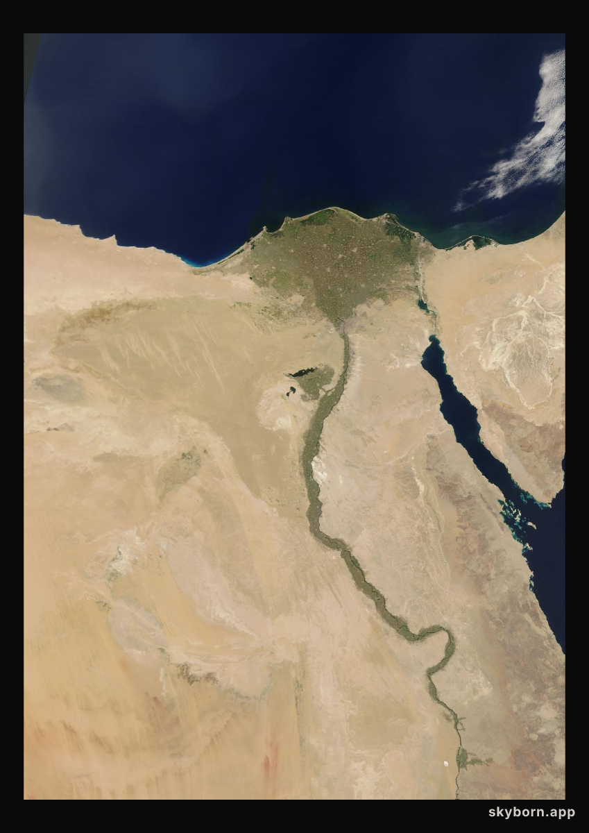 The Earth on 5 June 2024 · Nile Delta and Sinai