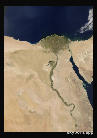 The Earth on 5 June 2024 · Nile Delta and Sinai