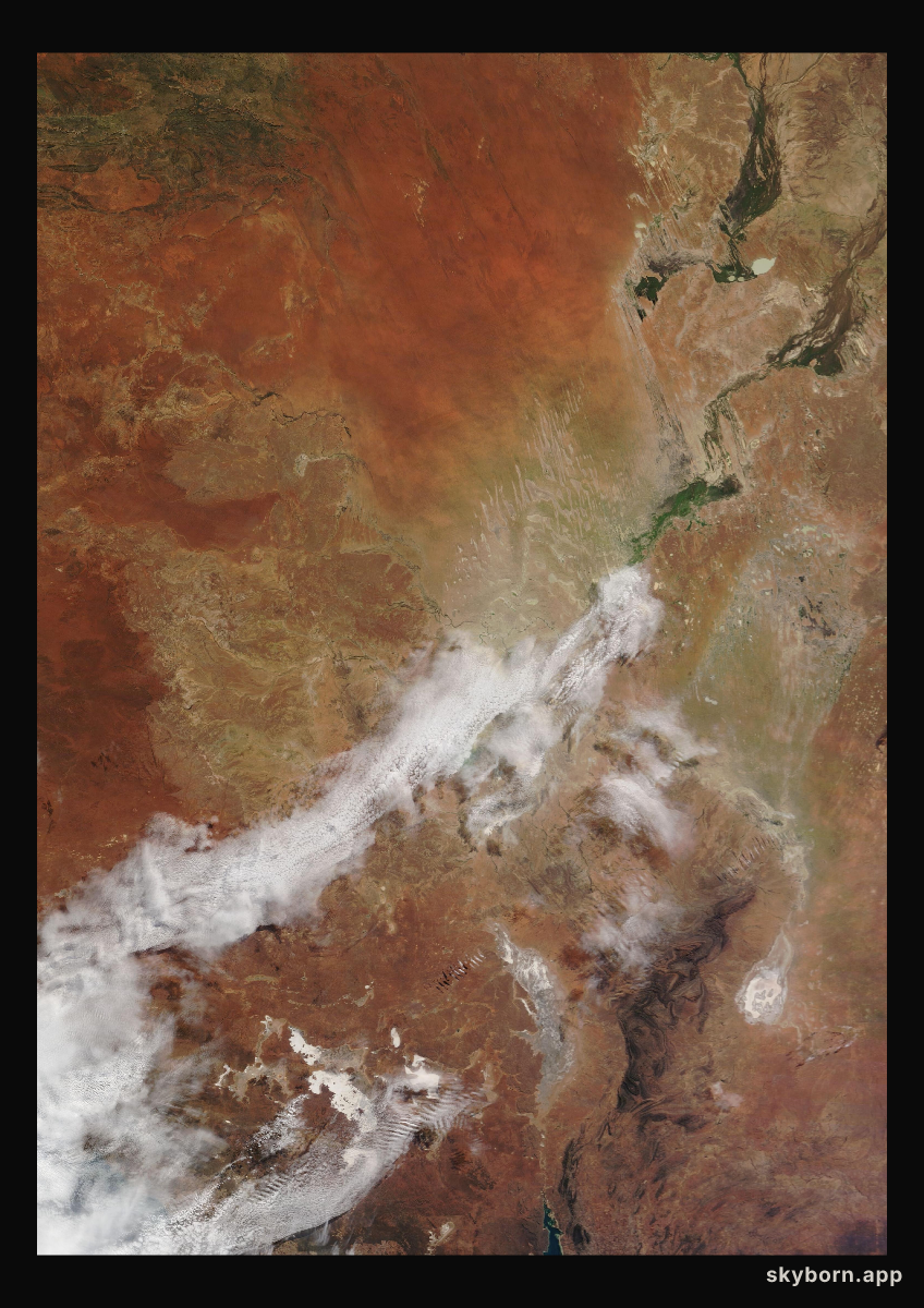 The Earth on 9 June 2024 · Lake Eyre, Australia