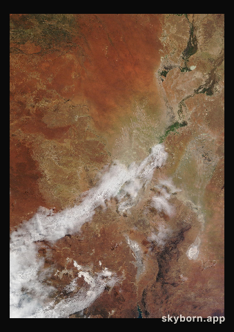 The Earth on 9 June 2024 · Lake Eyre, Australia