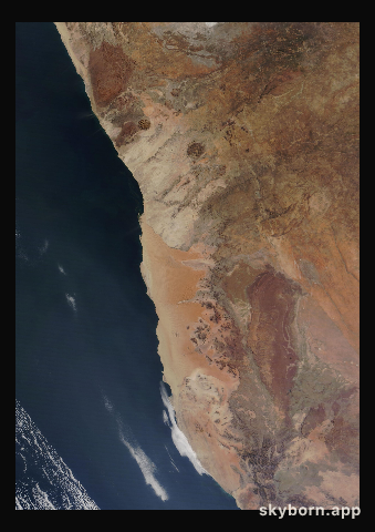 The Earth on 14 June 2024 · Namib Desert