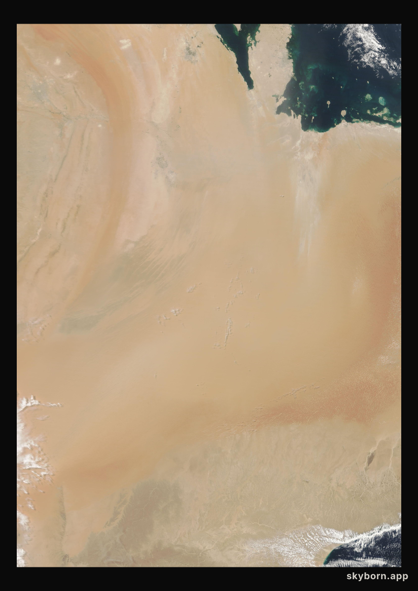 The Earth on 20 June 2024 · Empty Quarter, Arabia