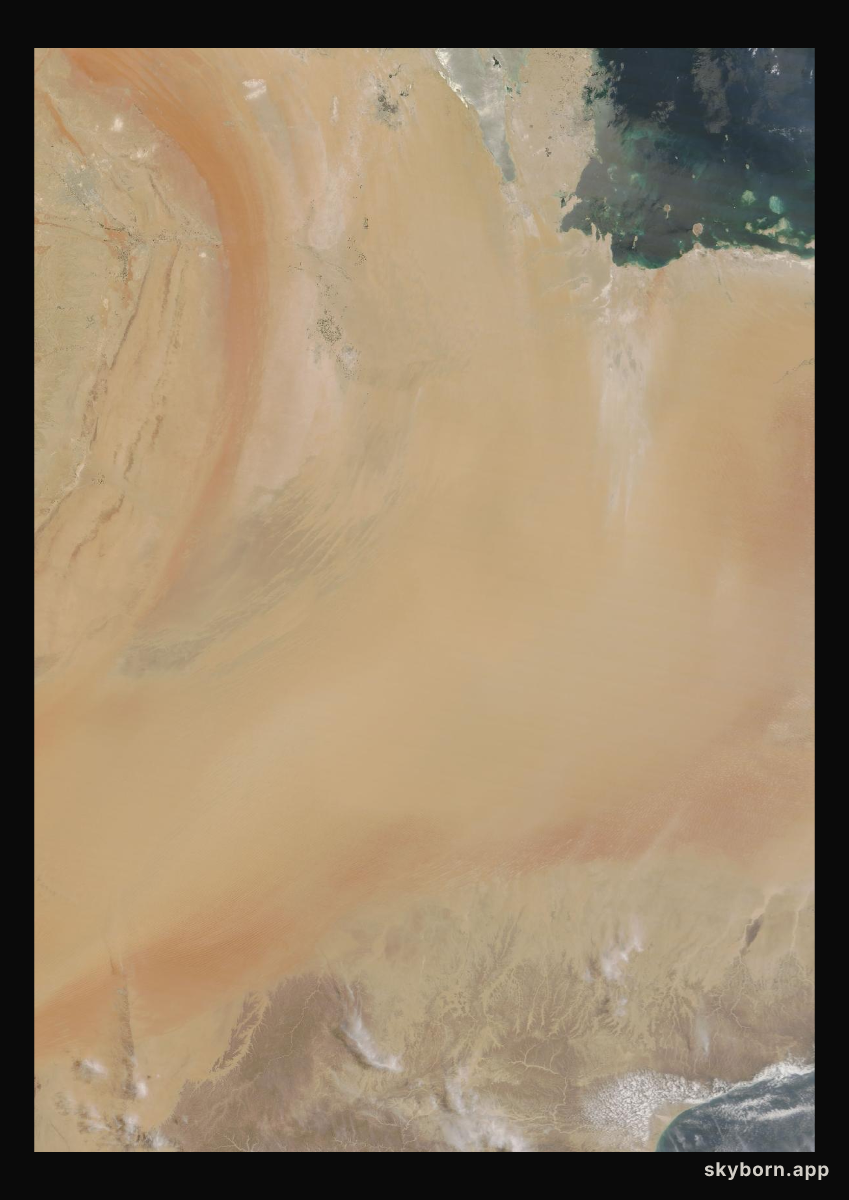 The Earth on 21 June 2024 · Empty Quarter, Arabia