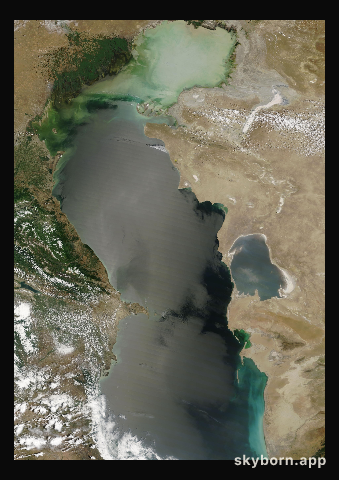 The Earth on 24 June 2024 · Caspian Sea