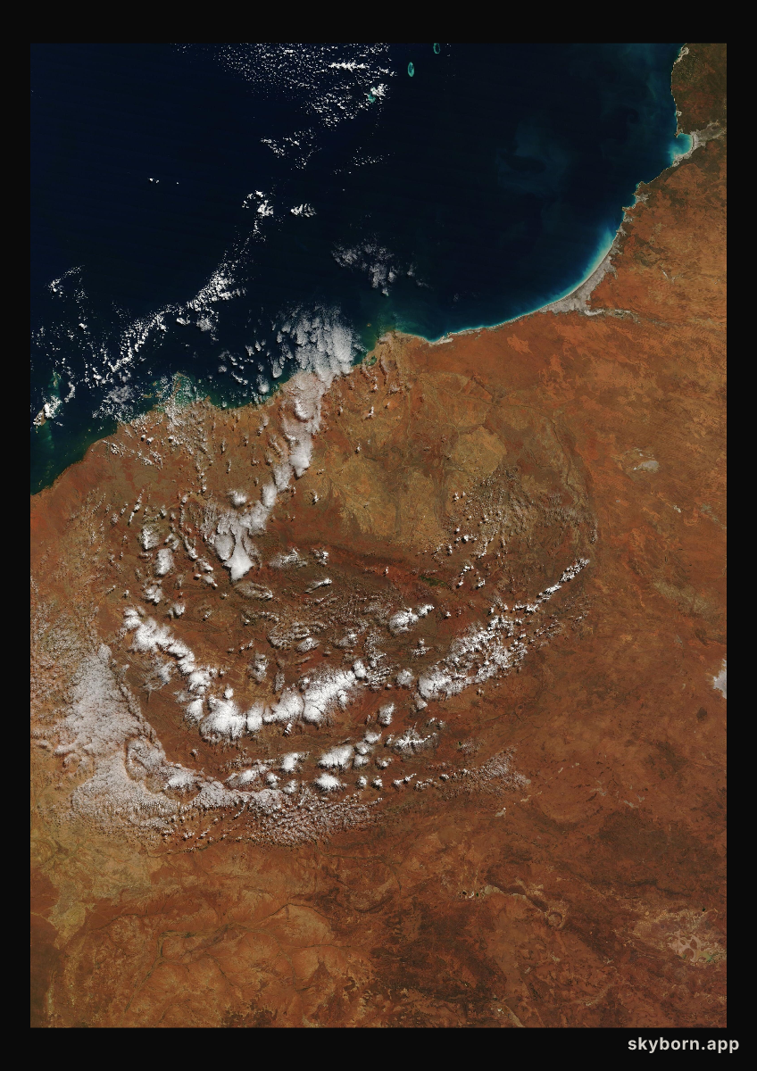 The Earth on 25 June 2024 · Pilbara, Western Australia