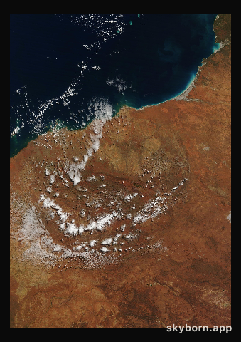 The Earth on 25 June 2024 · Pilbara, Western Australia