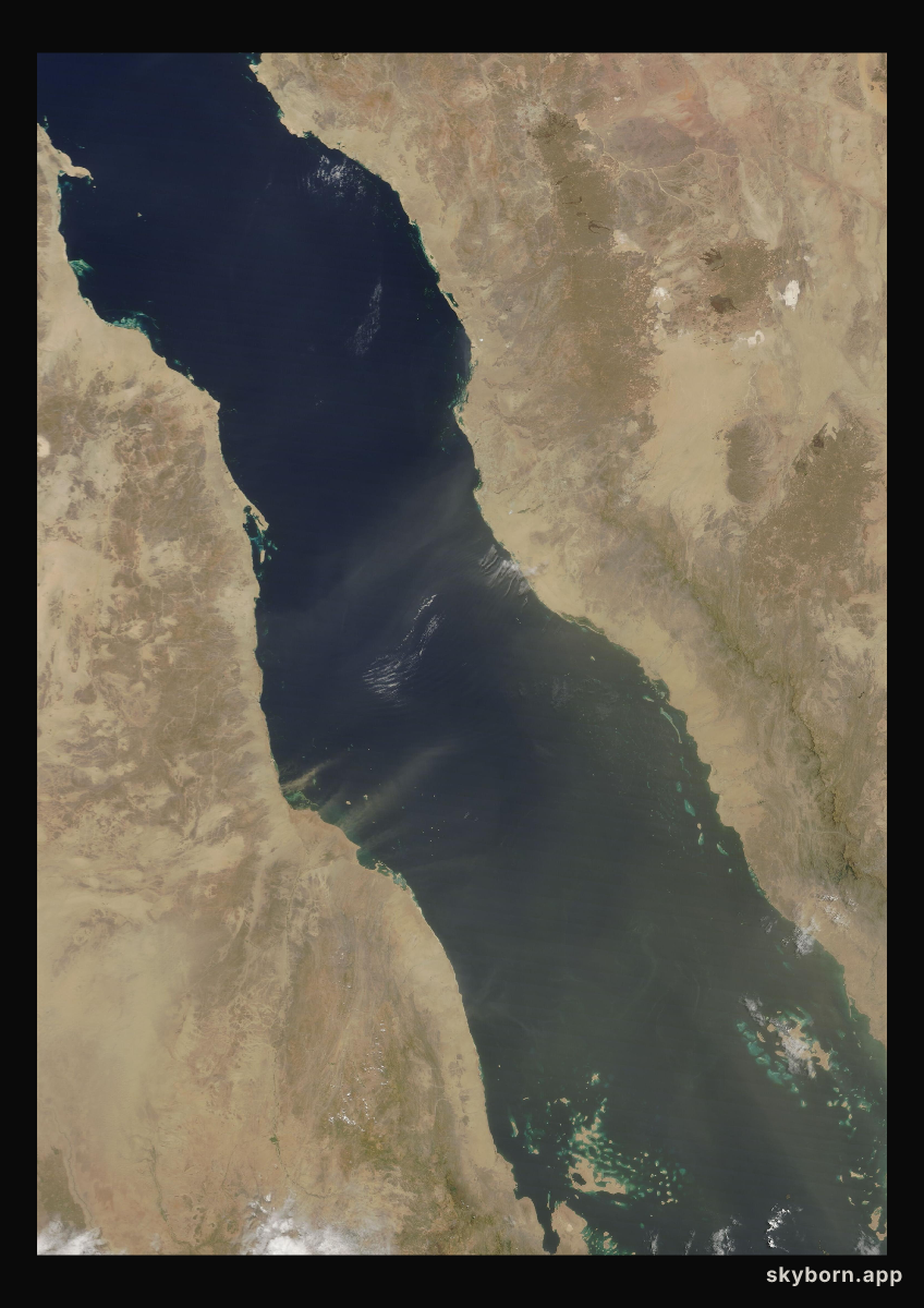The Earth on 1 July 2024 · Red Sea
