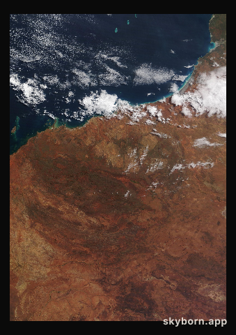 The Earth on 3 July 2024 · Pilbara, Western Australia
