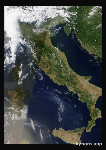 The Earth on 6 July 2024 · Italy and the Adriatic