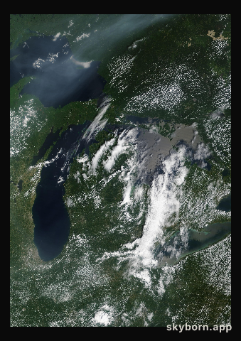 The Earth on 12 July 2024 · Great Lakes