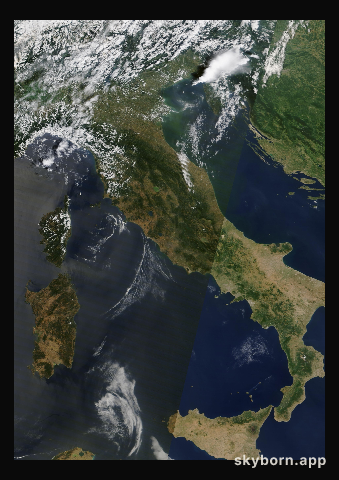 The Earth on 13 July 2024 · Italy and the Adriatic
