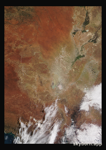 The Earth on 18 July 2024 · Lake Eyre, Australia