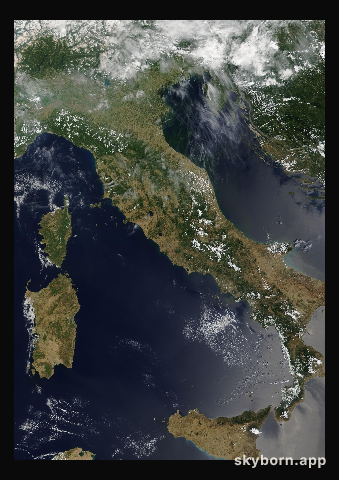 The Earth on 24 July 2024 · Italy and the Adriatic