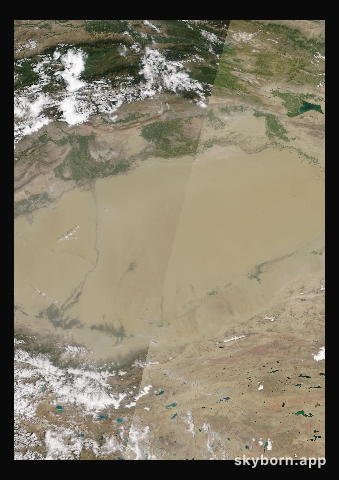 The Earth on 28 July 2024 · Taklamakan Desert