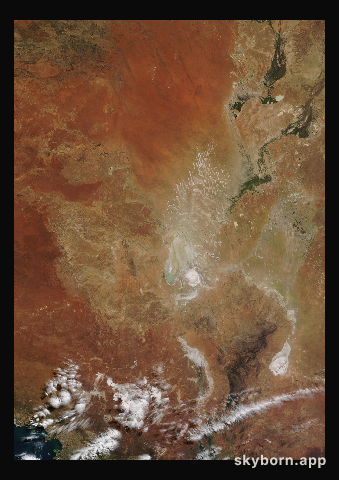 The Earth on 30 July 2024 · Lake Eyre, Australia