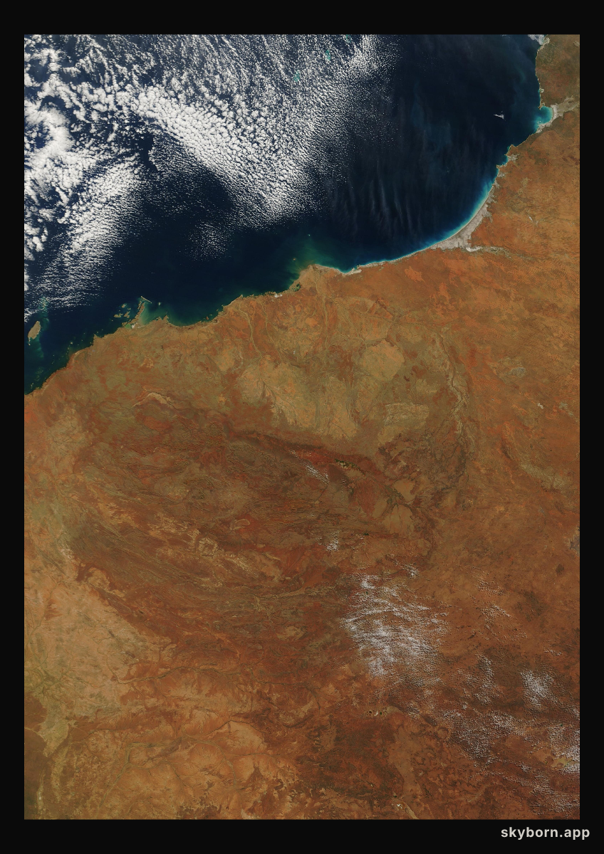 The Earth on 5 August 2024 · Pilbara, Western Australia