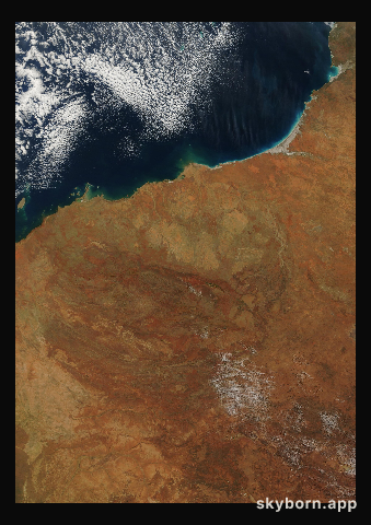 The Earth on 5 August 2024 · Pilbara, Western Australia
