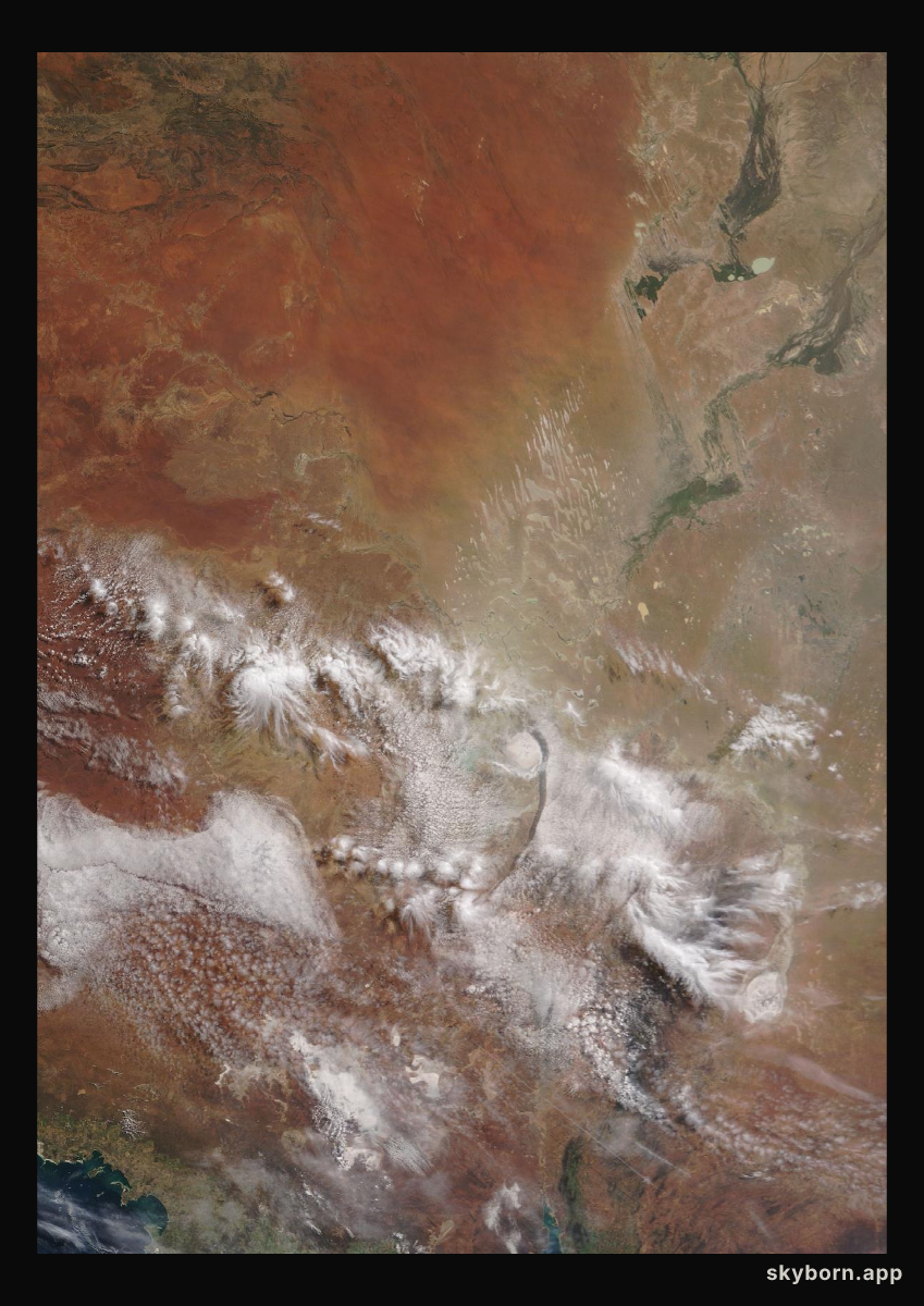 The Earth on 9 August 2024 · Lake Eyre, Australia
