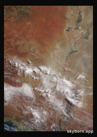 The Earth on 9 August 2024 · Lake Eyre, Australia