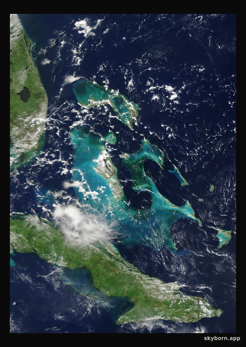 The Earth on 13 August 2024 · Bahamas