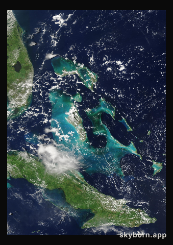 The Earth on 13 August 2024 · Bahamas