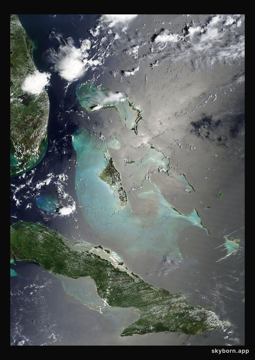 The Earth on 14 August 2024 · Bahamas