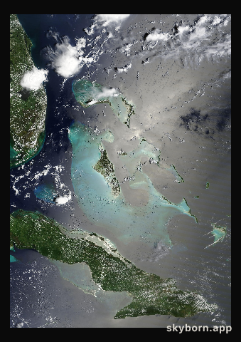 The Earth on 14 August 2024 · Bahamas