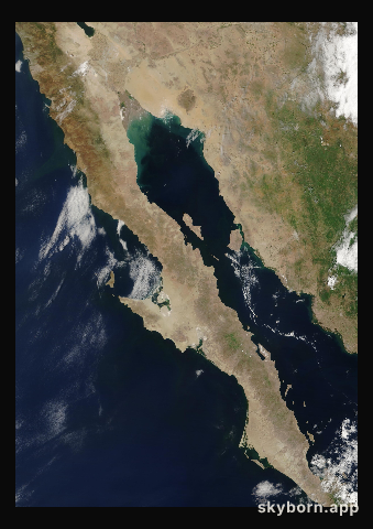 The Earth on 24 August 2024 · Baja California