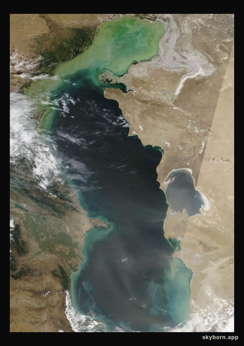 The Earth on 8 September 2024 · Caspian Sea
