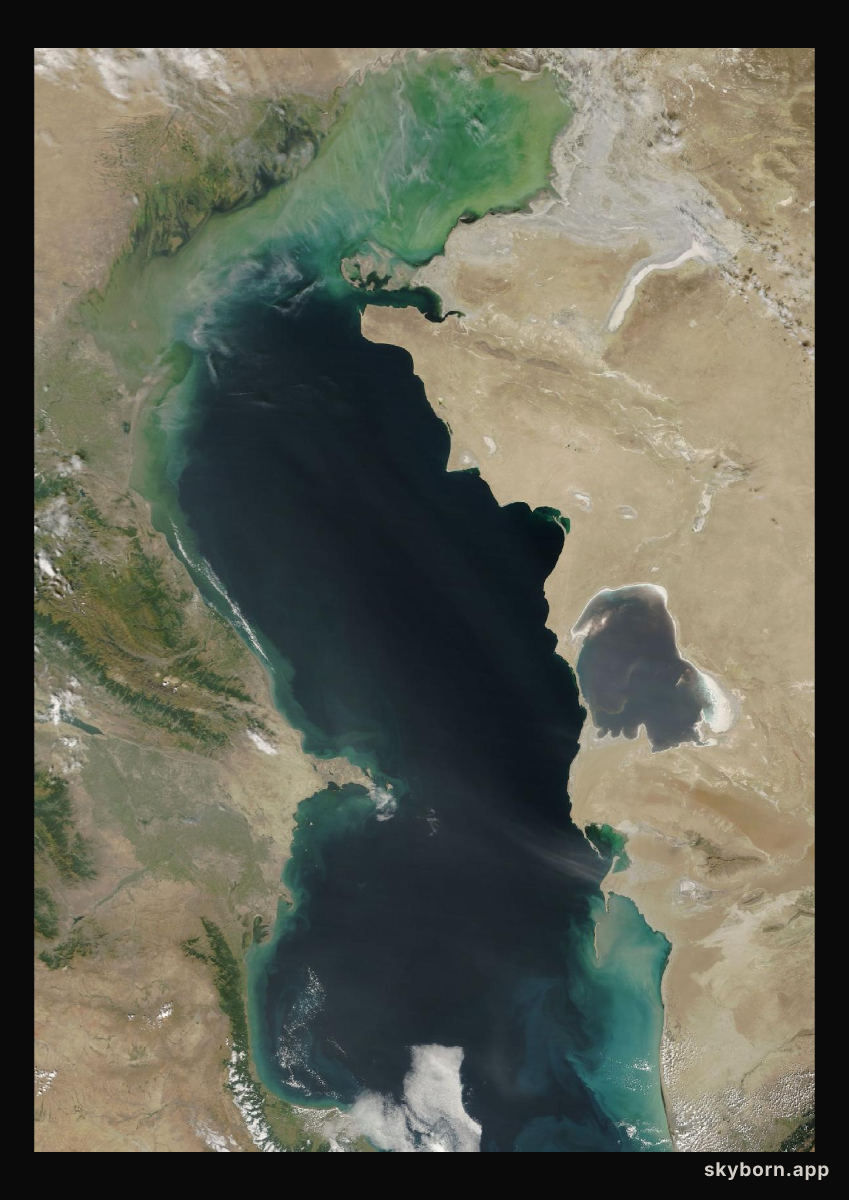The Earth on 9 September 2024 · Caspian Sea