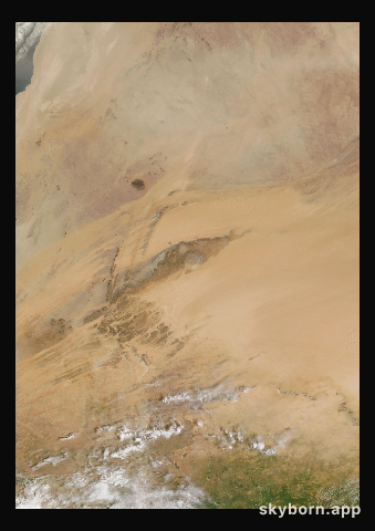 The Earth on 13 September 2024 · Eye of the Sahara, Mauritania
