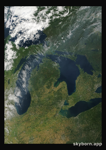 The Earth on 15 September 2024 · Great Lakes