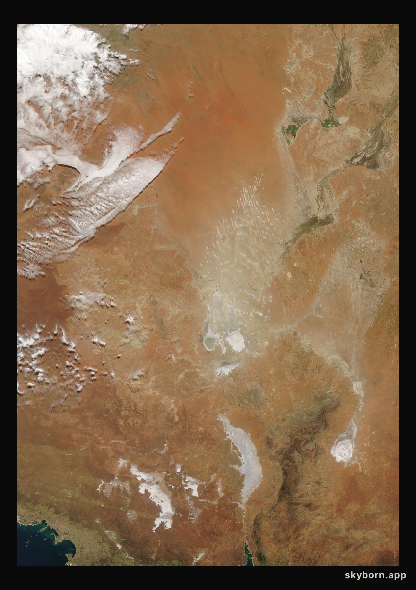The Earth on 16 September 2024 · Lake Eyre, Australia