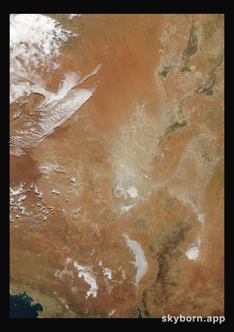The Earth on 16 September 2024 · Lake Eyre, Australia