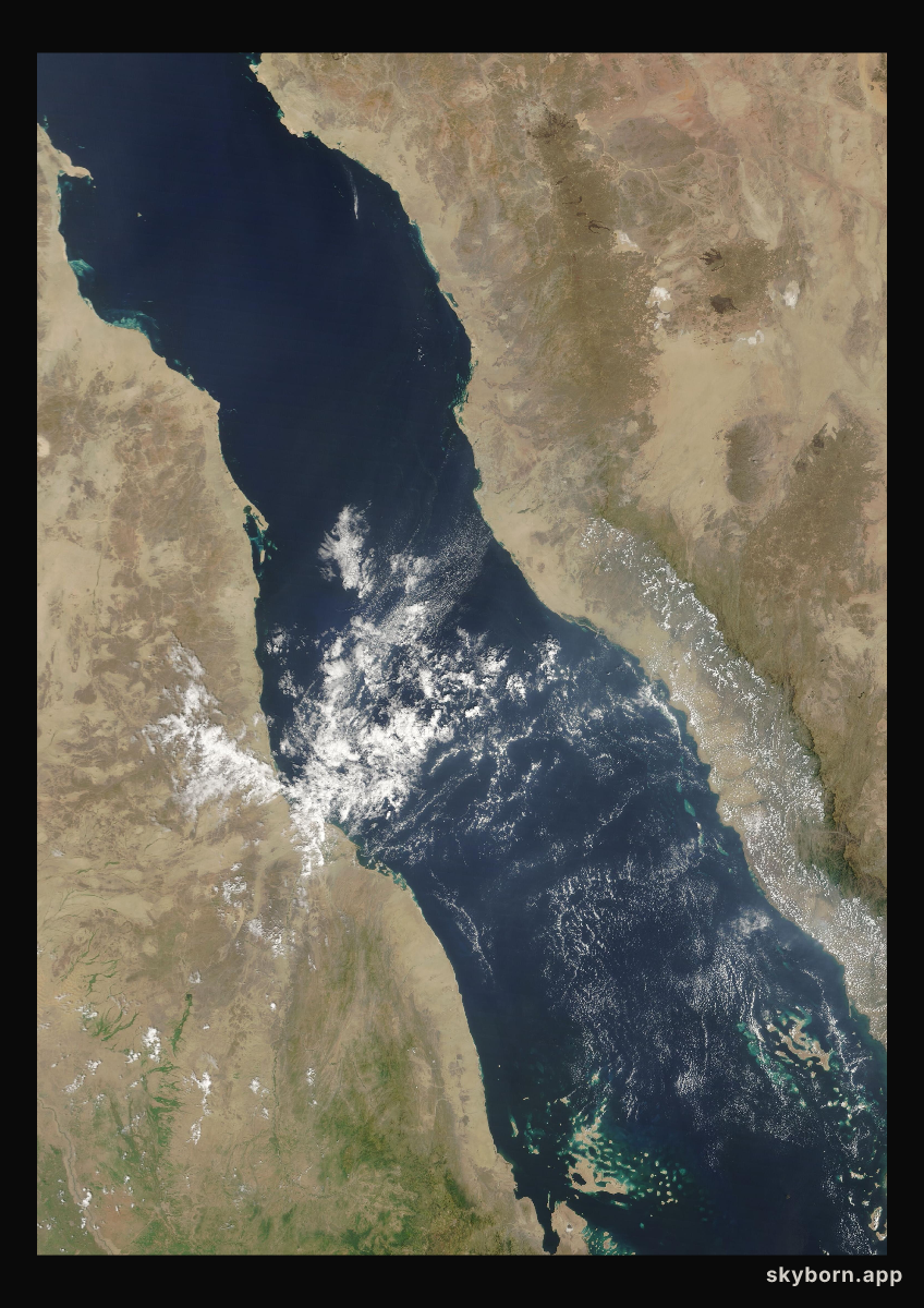 The Earth on 22 September 2024 · Red Sea