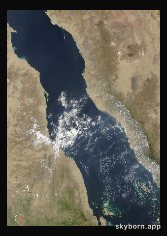 The Earth on 22 September 2024 · Red Sea