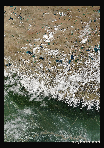 The Earth on 23 September 2024 · Himalaya and Tibet