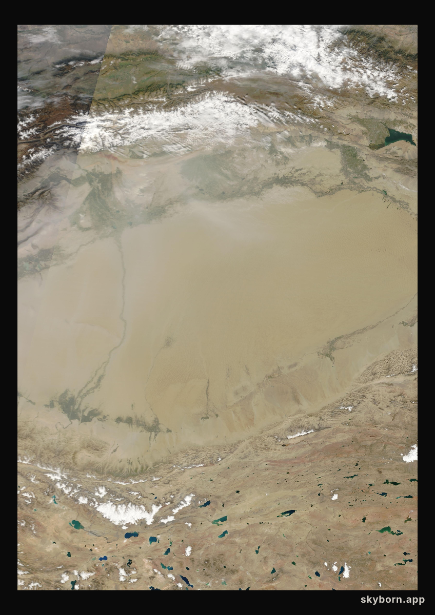The Earth on 25 September 2024 · Taklamakan Desert
