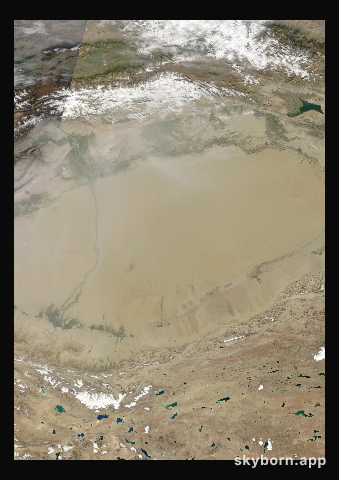 The Earth on 25 September 2024 · Taklamakan Desert
