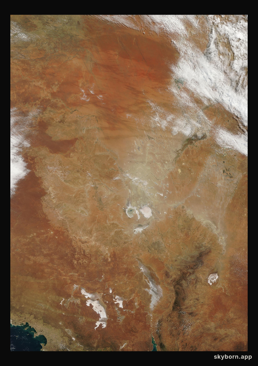 The Earth on 26 September 2024 · Lake Eyre, Australia