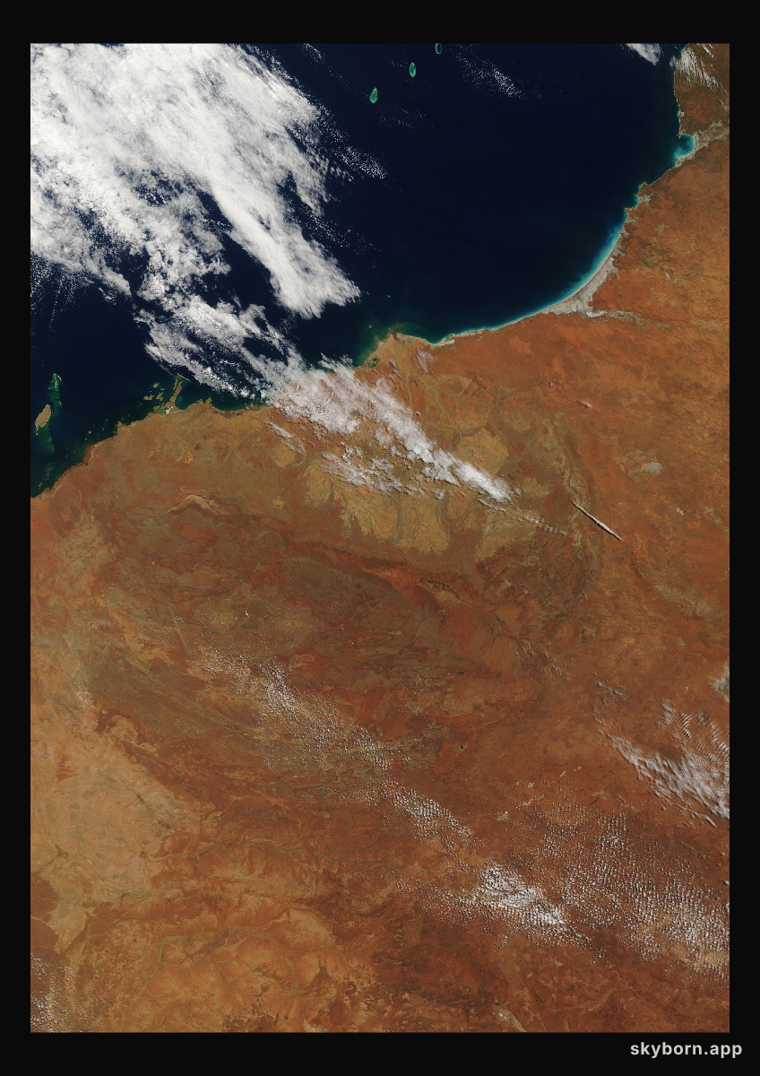 The Earth on 28 September 2024 · Pilbara, Western Australia