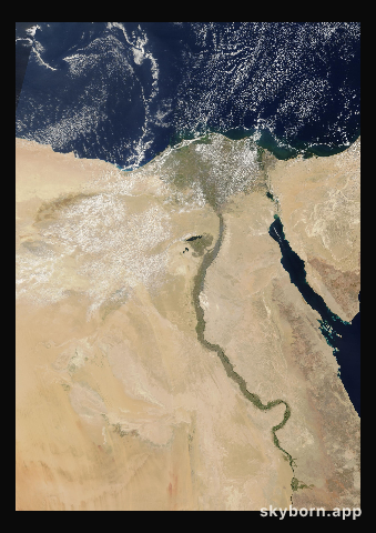 The Earth on 30 September 2024 · Nile Delta and Sinai